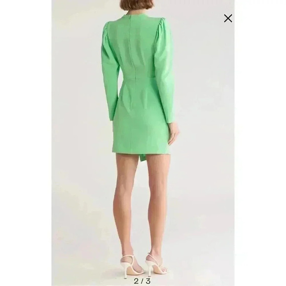 $495 A.L.C. Mini Dress Womens 6 Ruched Baddie Modern Y2k Coquette Retro Glam - Picture 2 of 11